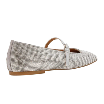 Silver - Back - Steve Madden Womens-Ladies Ezri Leather Pumps