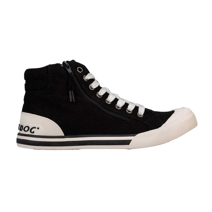 Black - Side - Rocket Dog Womens-Ladies Jazzin Hi Canvas High Top Trainers