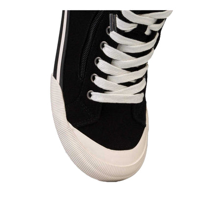 Black - Pack Shot - Rocket Dog Womens-Ladies Jazzin Hi Canvas High Top Trainers