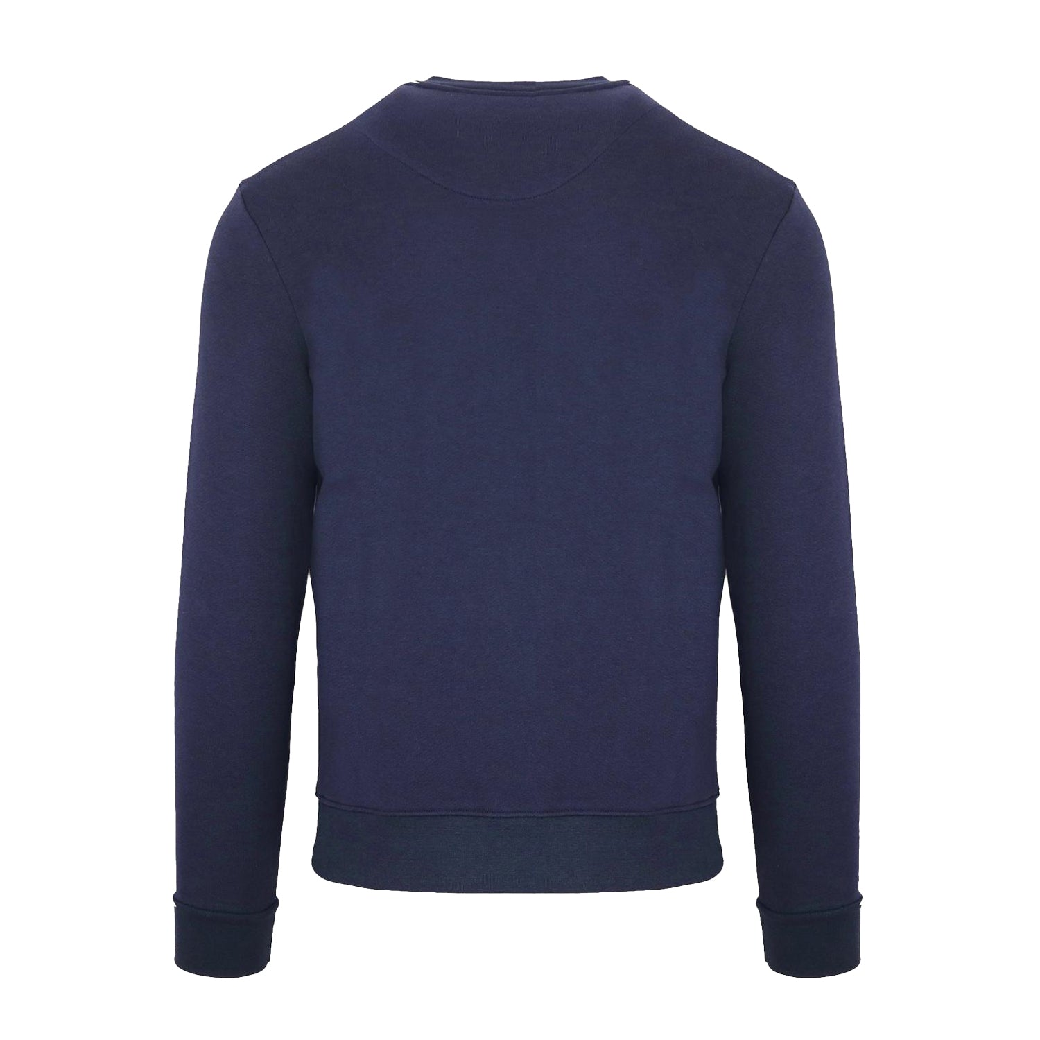 Navy - Back - Aquascutum Mens Logo Crew Neck Sweatshirt