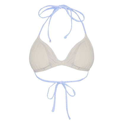 Blue - Back - Jack Wills Womens-Ladies Ditsy Floral Ruched Bikini Top