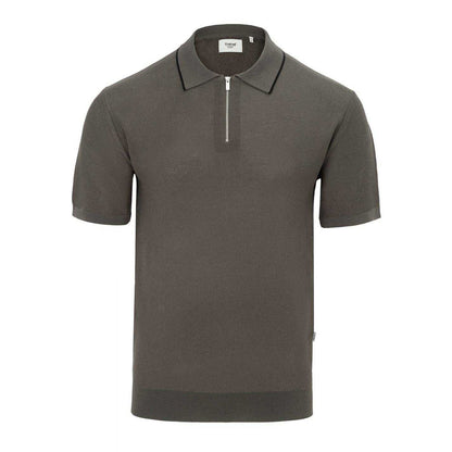 Green - Front - Firetrap Mens Knitted Regular Short-Sleeved Polo Shirt