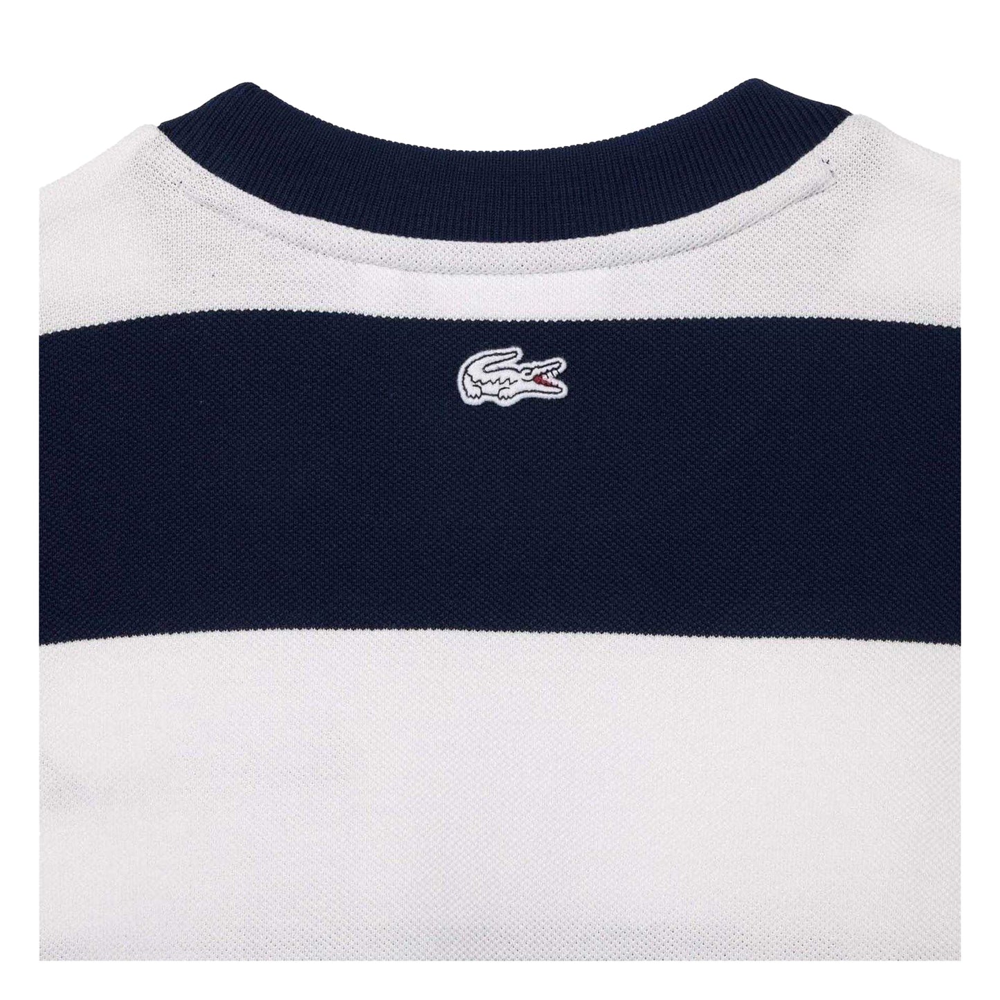 Cream - Side - Lacoste Womens-Ladies French Made Organic Cotton Oversized Sweatshirt
