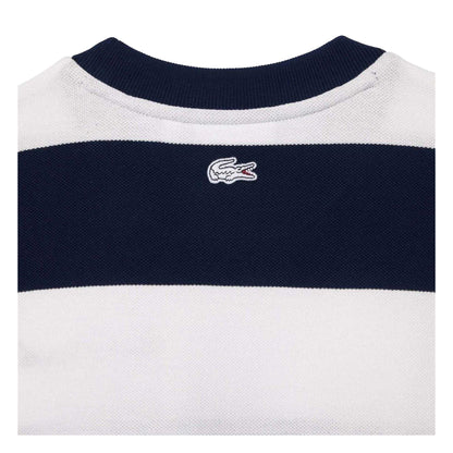 Cream - Side - Lacoste Womens-Ladies French Made Organic Cotton Oversized Sweatshirt