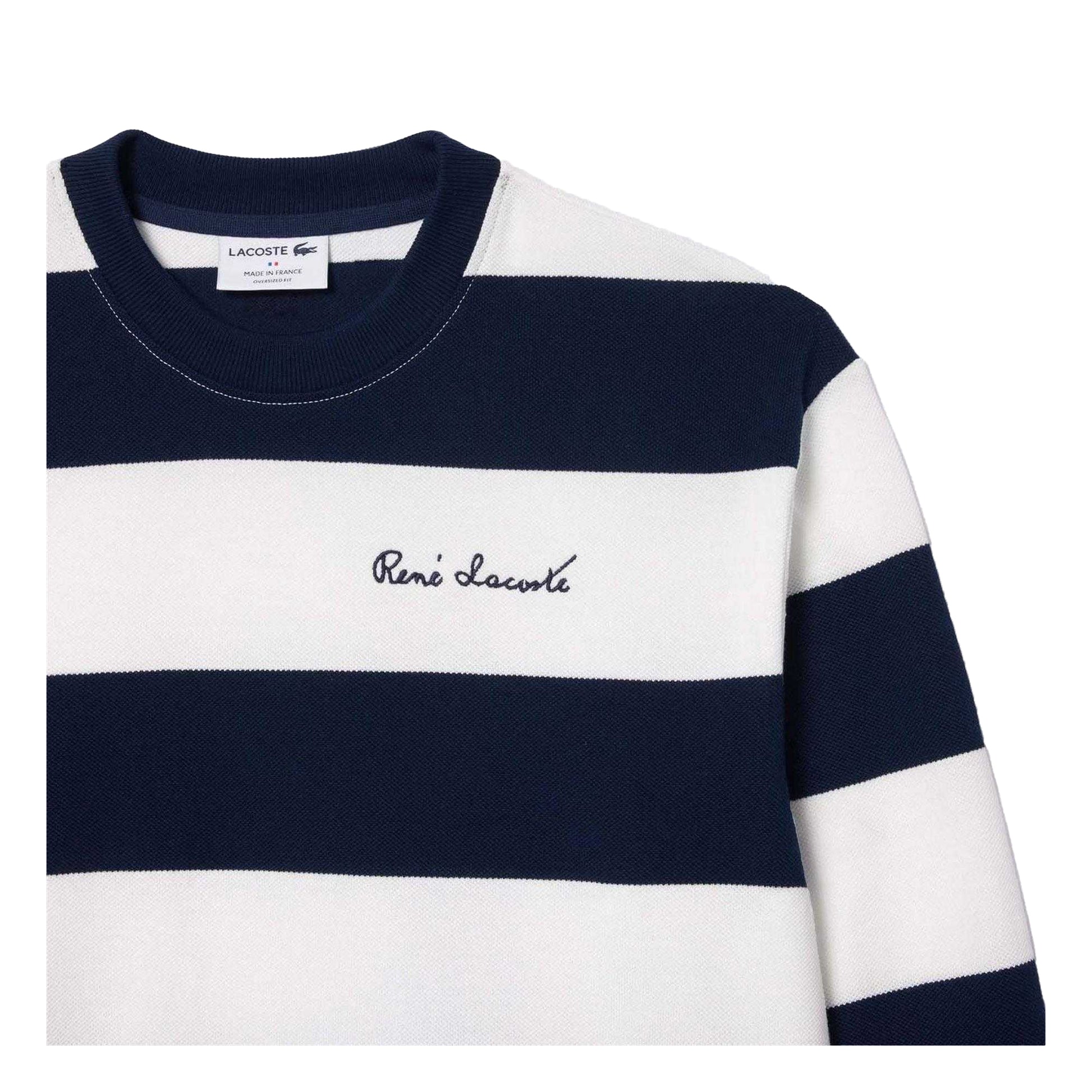 Cream - Lifestyle - Lacoste Womens-Ladies French Made Organic Cotton Oversized Sweatshirt