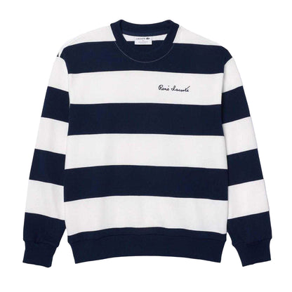 Cream - Front - Lacoste Womens-Ladies French Made Organic Cotton Oversized Sweatshirt