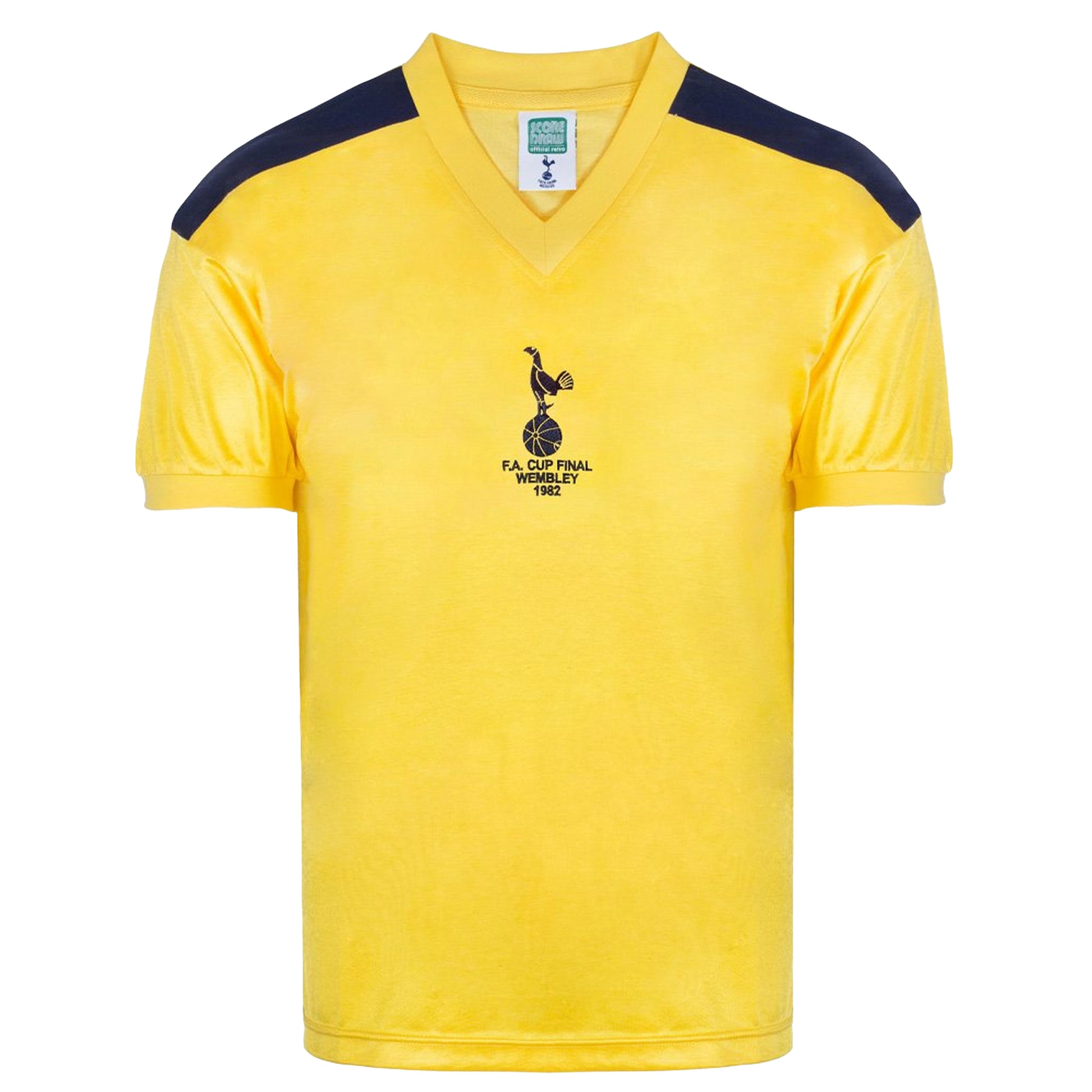 Yellow-Blue - Front - Score Draw Mens Tottenham Hotspur FC Polo Shirt