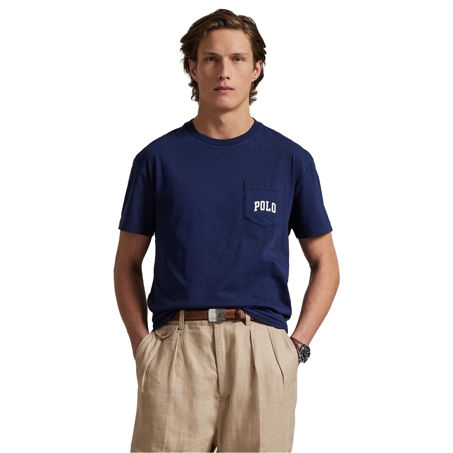 Navy - Lifestyle - Ralph Lauren Mens Bear Pocket T-Shirt