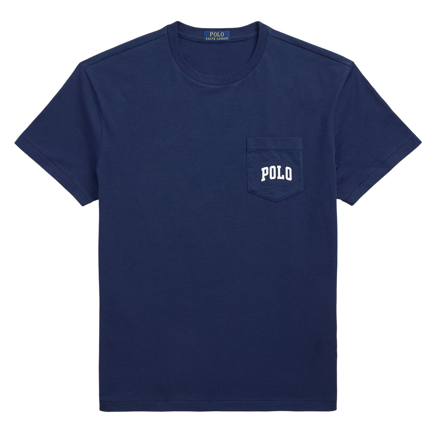 Navy - Front - Ralph Lauren Mens Bear Pocket T-Shirt