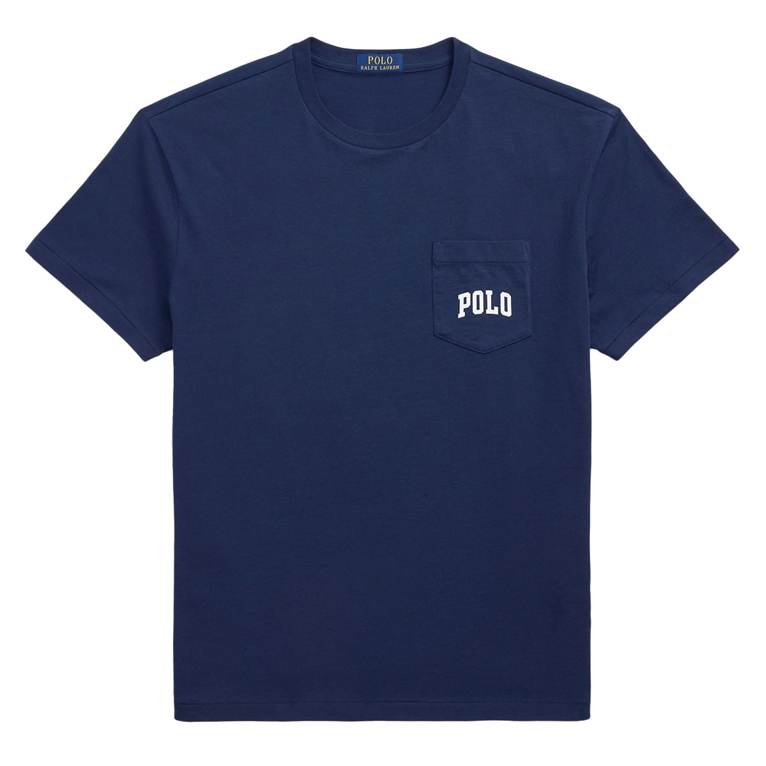 Navy - Front - Ralph Lauren Mens Bear Pocket T-Shirt