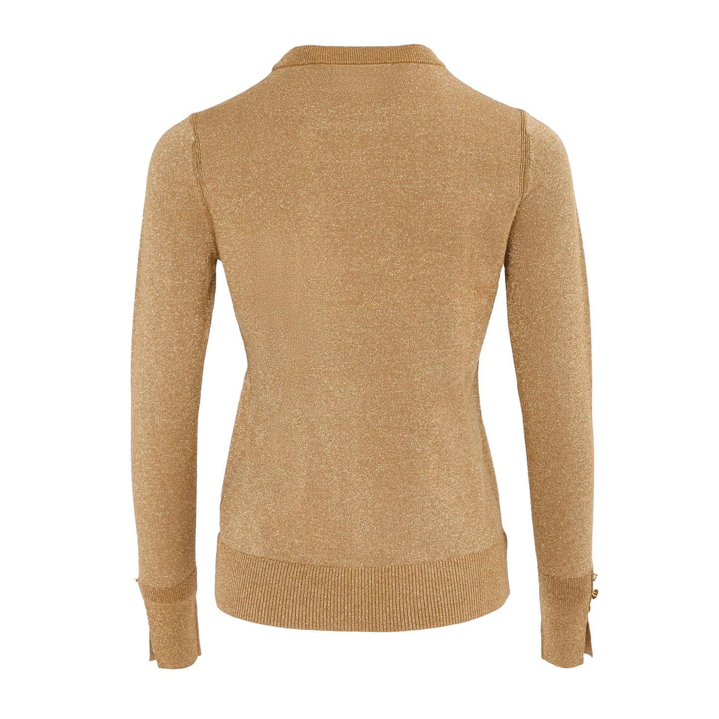 Gold - Back - Biba Womens-Ladies Shimmer Jumper