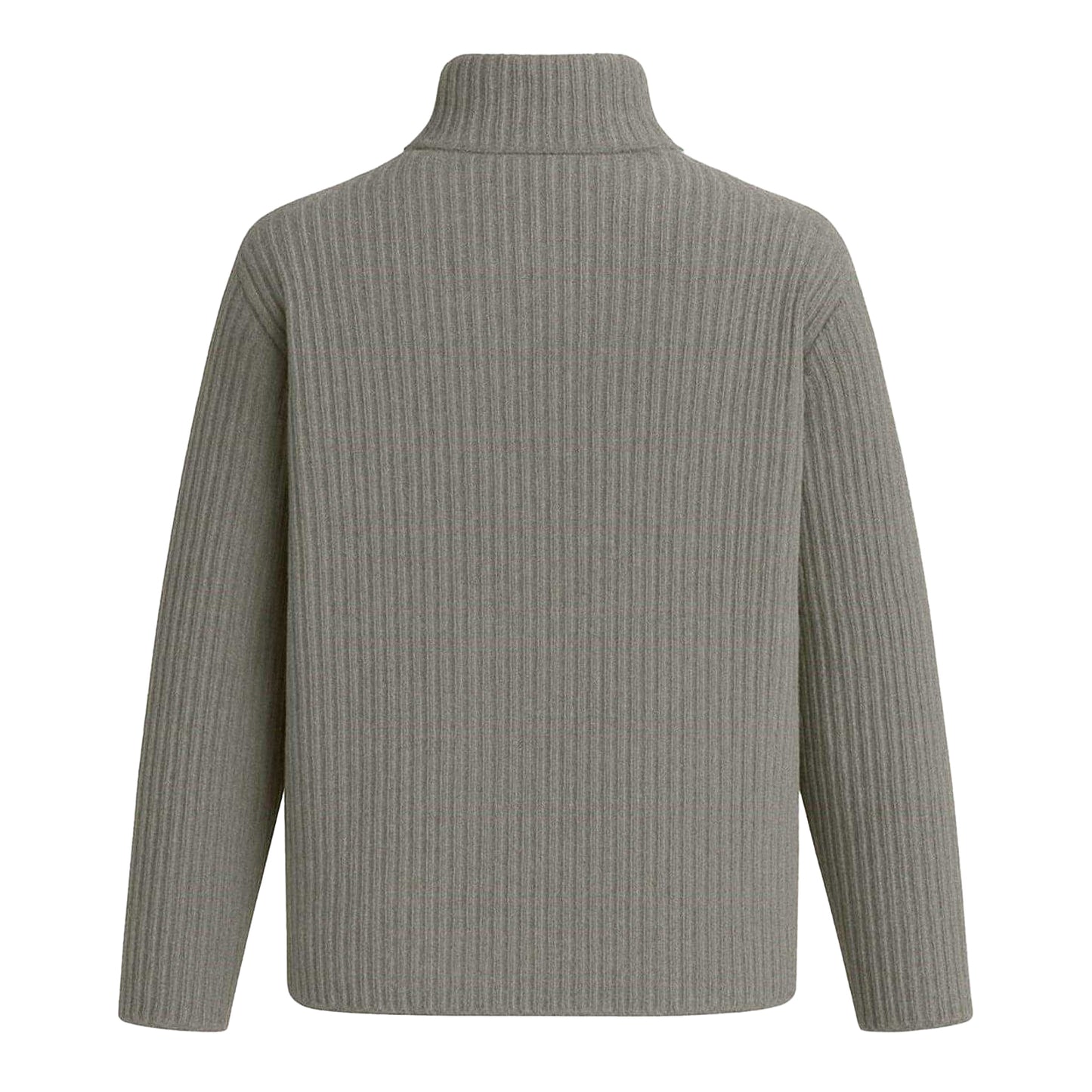Grey - Back - I Saw It First Womens-Ladies Zip Neck Jumper