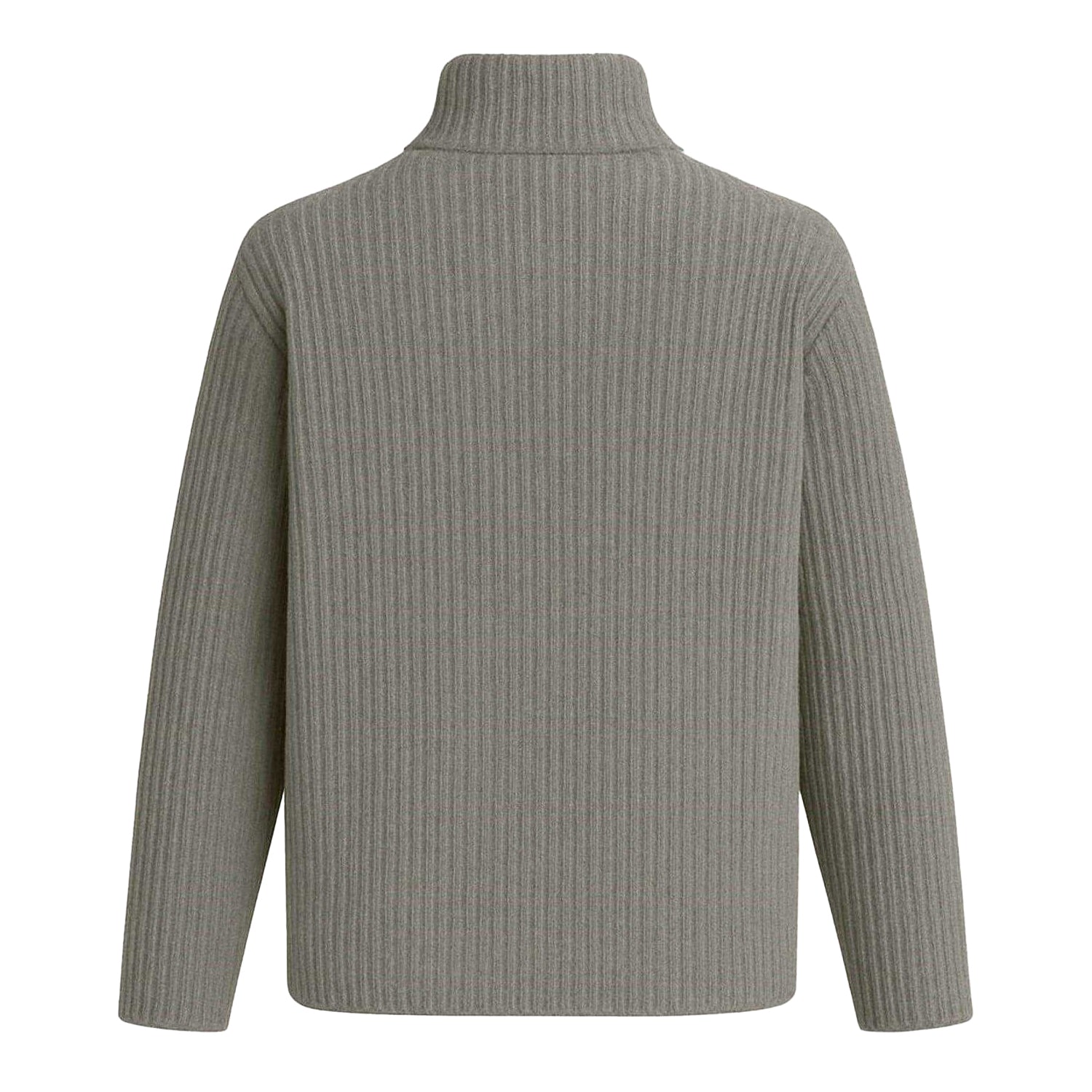 Grey - Back - I Saw It First Womens-Ladies Zip Neck Jumper