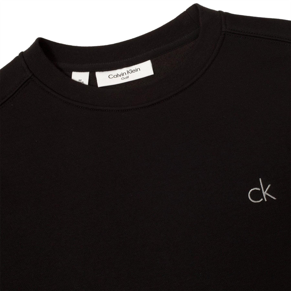 Black - Side - Calvin Klein Mens Embroidered Logo Jumper