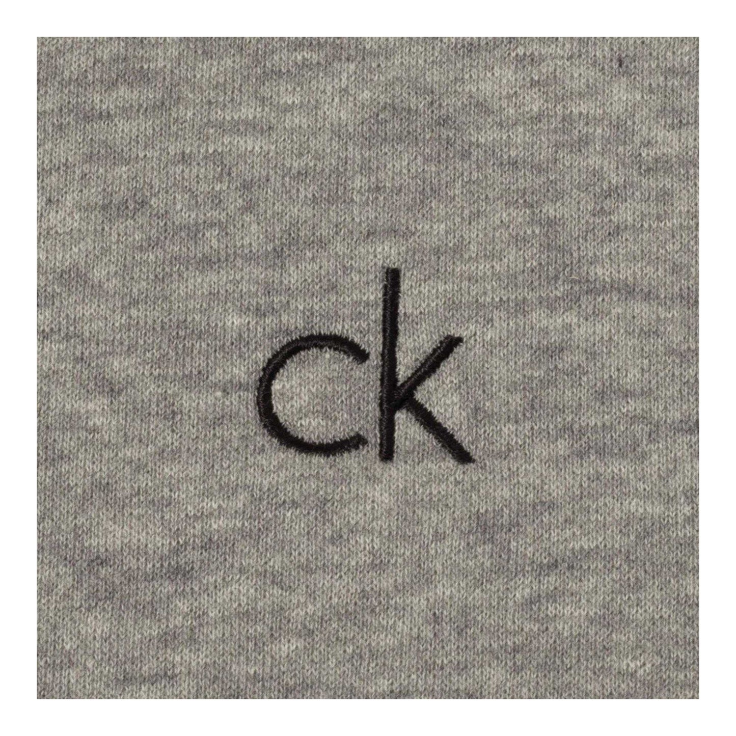 Grey Marl - Lifestyle - Calvin Klein Mens Embroidered Logo Jumper