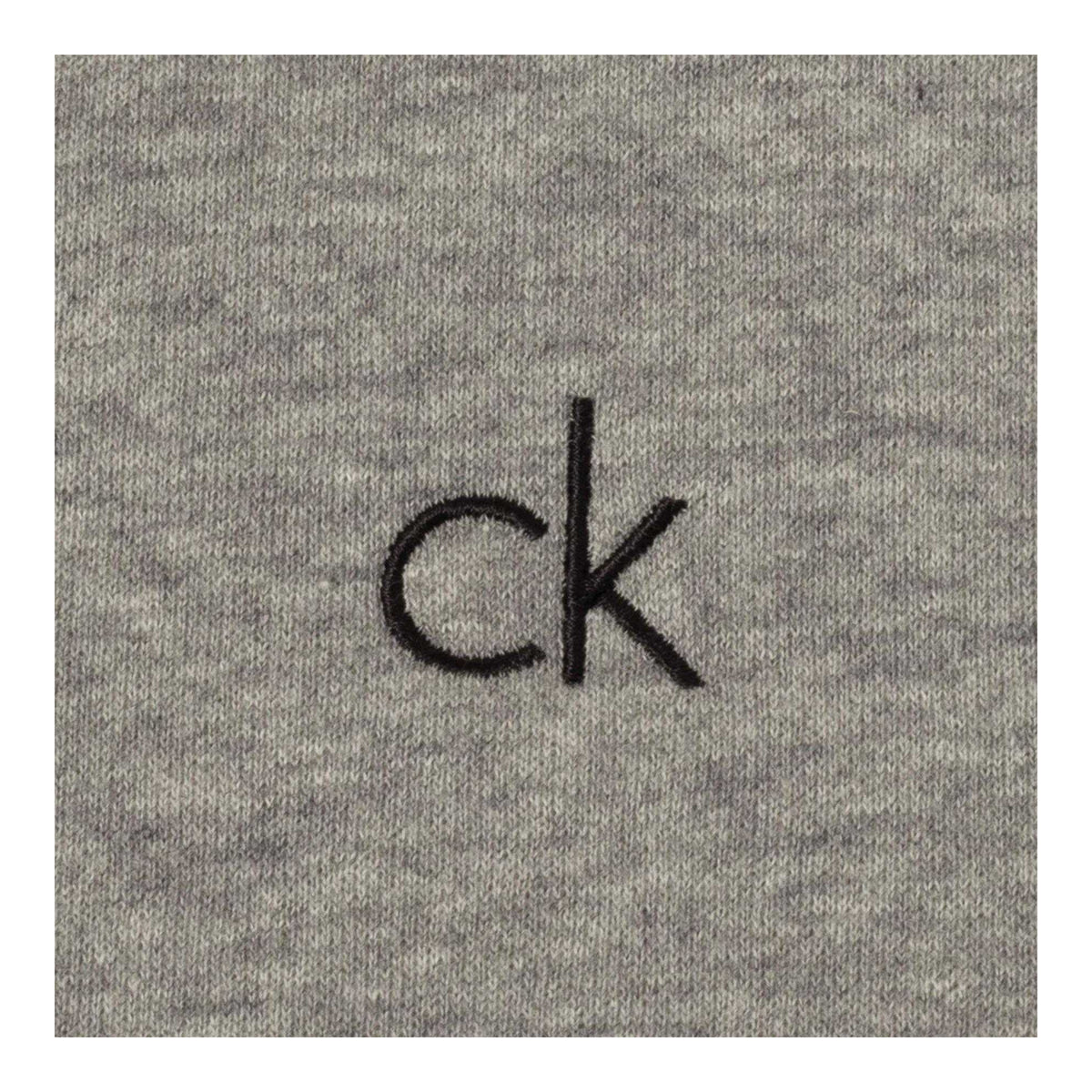 Grey Marl - Lifestyle - Calvin Klein Mens Embroidered Logo Jumper