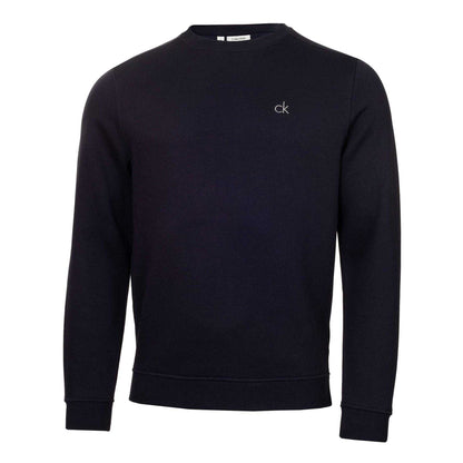 Navy - Front - Calvin Klein Mens Embroidered Logo Jumper