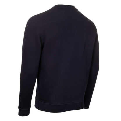Navy - Back - Calvin Klein Mens Embroidered Logo Jumper