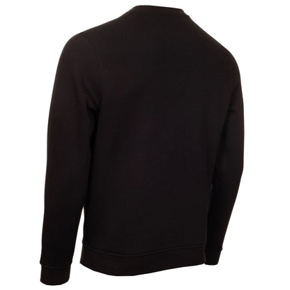 Black - Back - Calvin Klein Mens Embroidered Logo Jumper