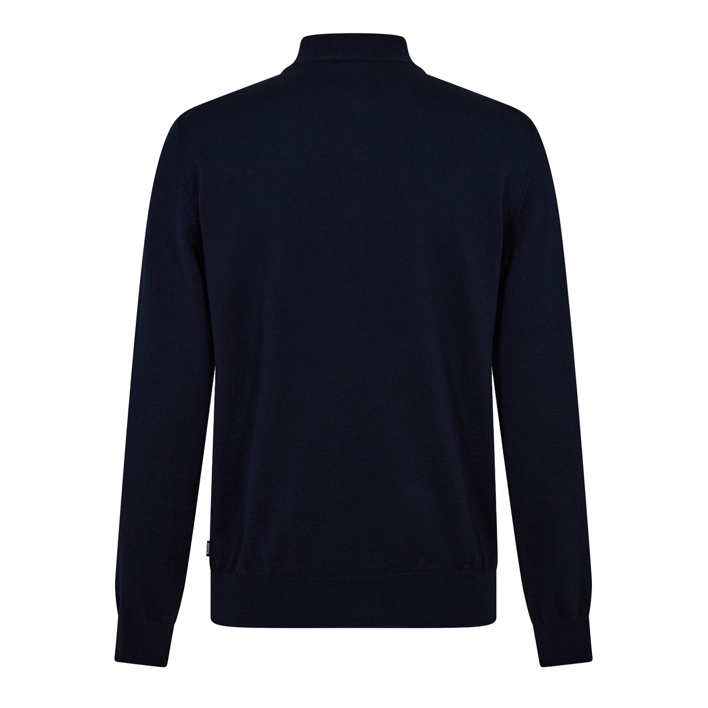Dark Blue - Back - Boss Mens Ebenji Fine Knit Jumper