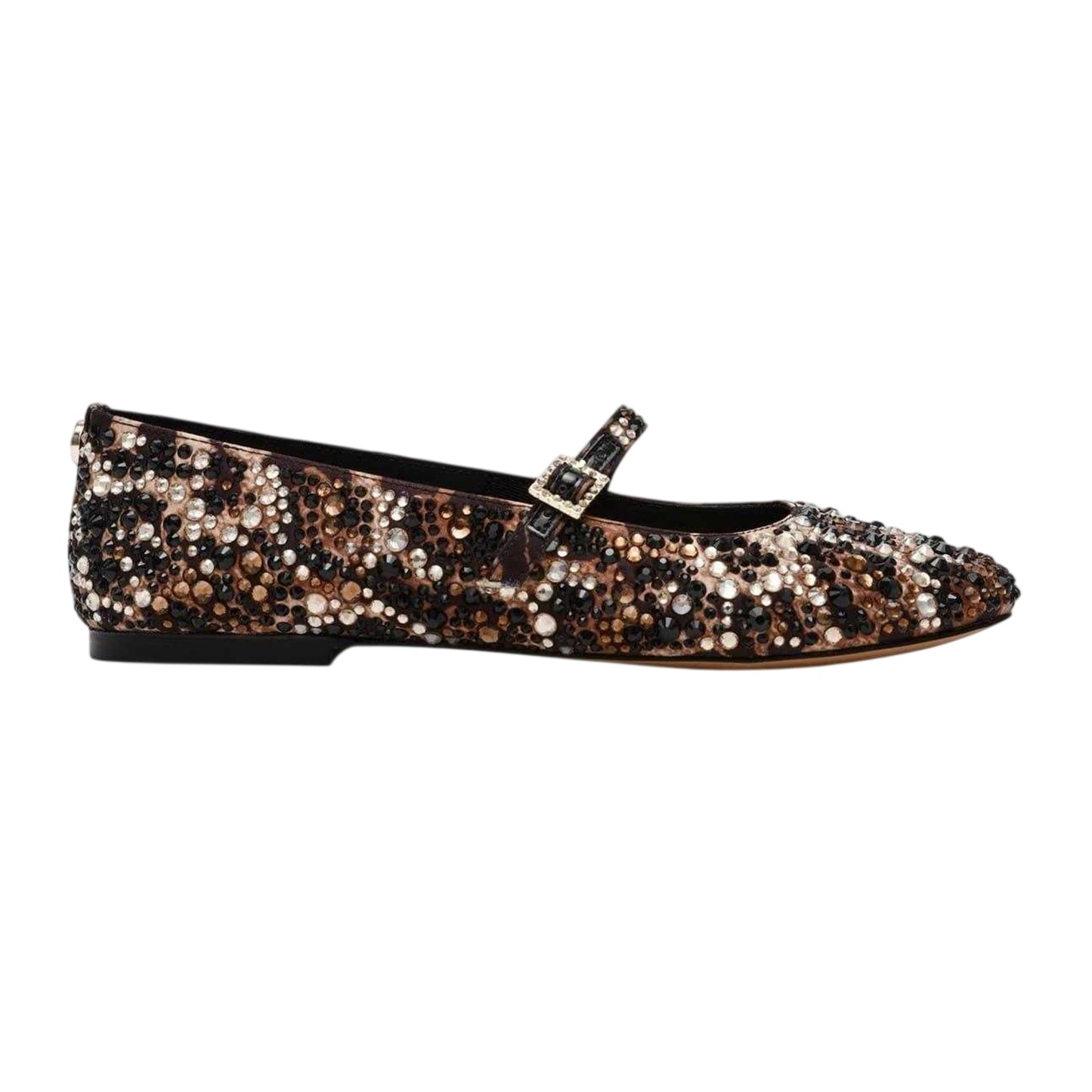 Leopard - Back - Steve Madden Womens-Ladies Brissa Leopard Print Ballet Flats