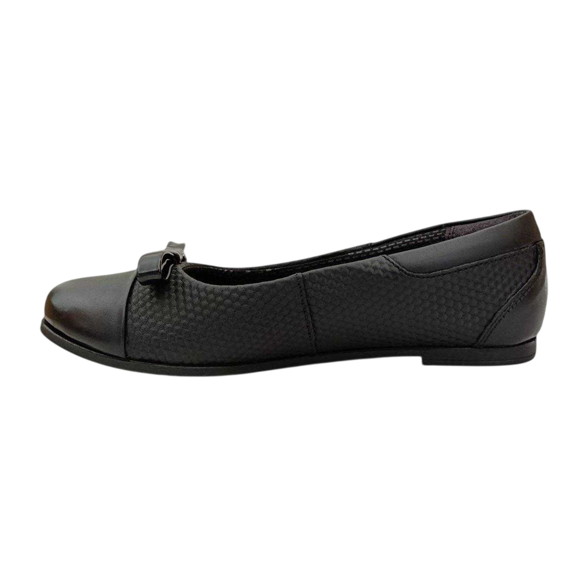 Black - Side - Firetrap Womens-Ladies Bow Detail Ballet Flats