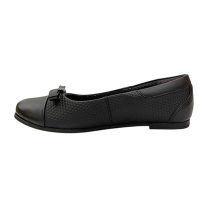 Black - Side - Firetrap Womens-Ladies Bow Detail Ballet Flats