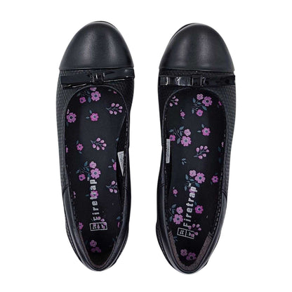 Black - Lifestyle - Firetrap Womens-Ladies Bow Detail Ballet Flats