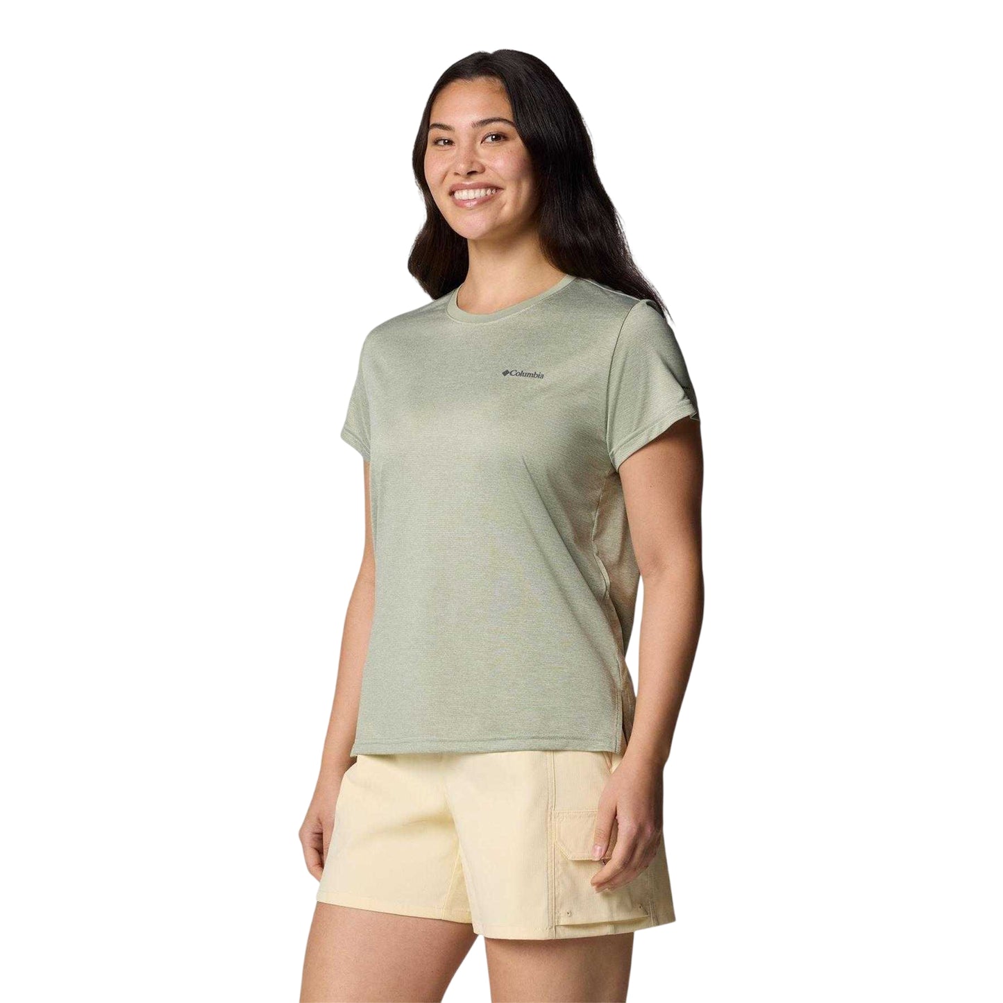 Green - Side - Columbia Womens-Ladies Vista Performance T-Shirt