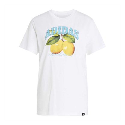Lemon - Front - Adidas Womens-Ladies Lemon Oversized T-Shirt