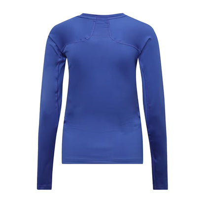 Lucid Blue - Back - Adidas Womens-Ladies Techfit Relaxed Fit Long-Sleeved T-Shirt