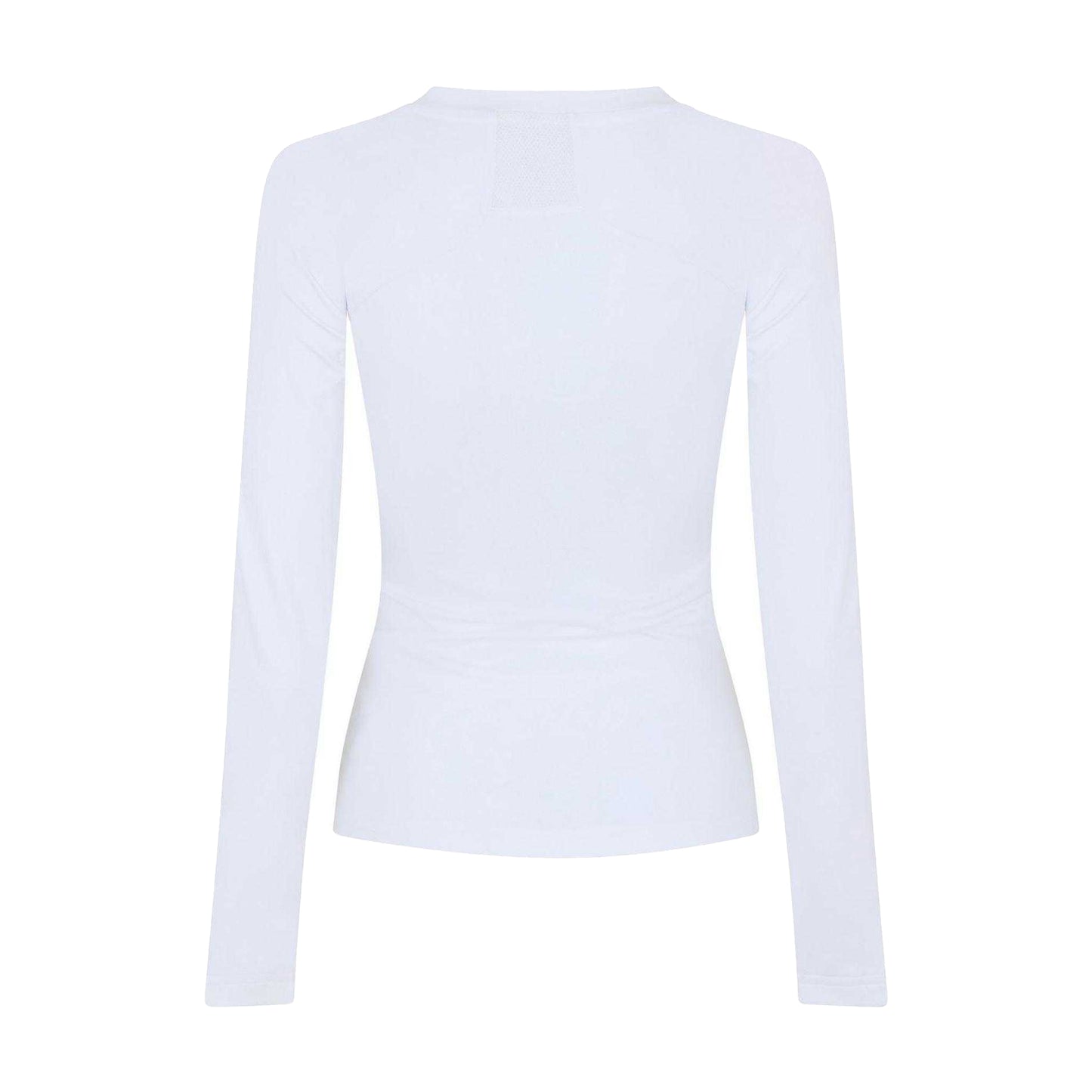 White - Back - Adidas Womens-Ladies Techfit Relaxed Fit Long-Sleeved T-Shirt