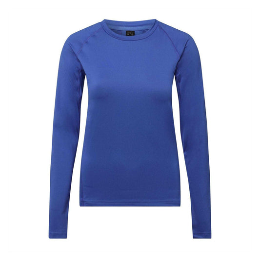 Lucid Blue - Front - Adidas Womens-Ladies Techfit Relaxed Fit Long-Sleeved T-Shirt