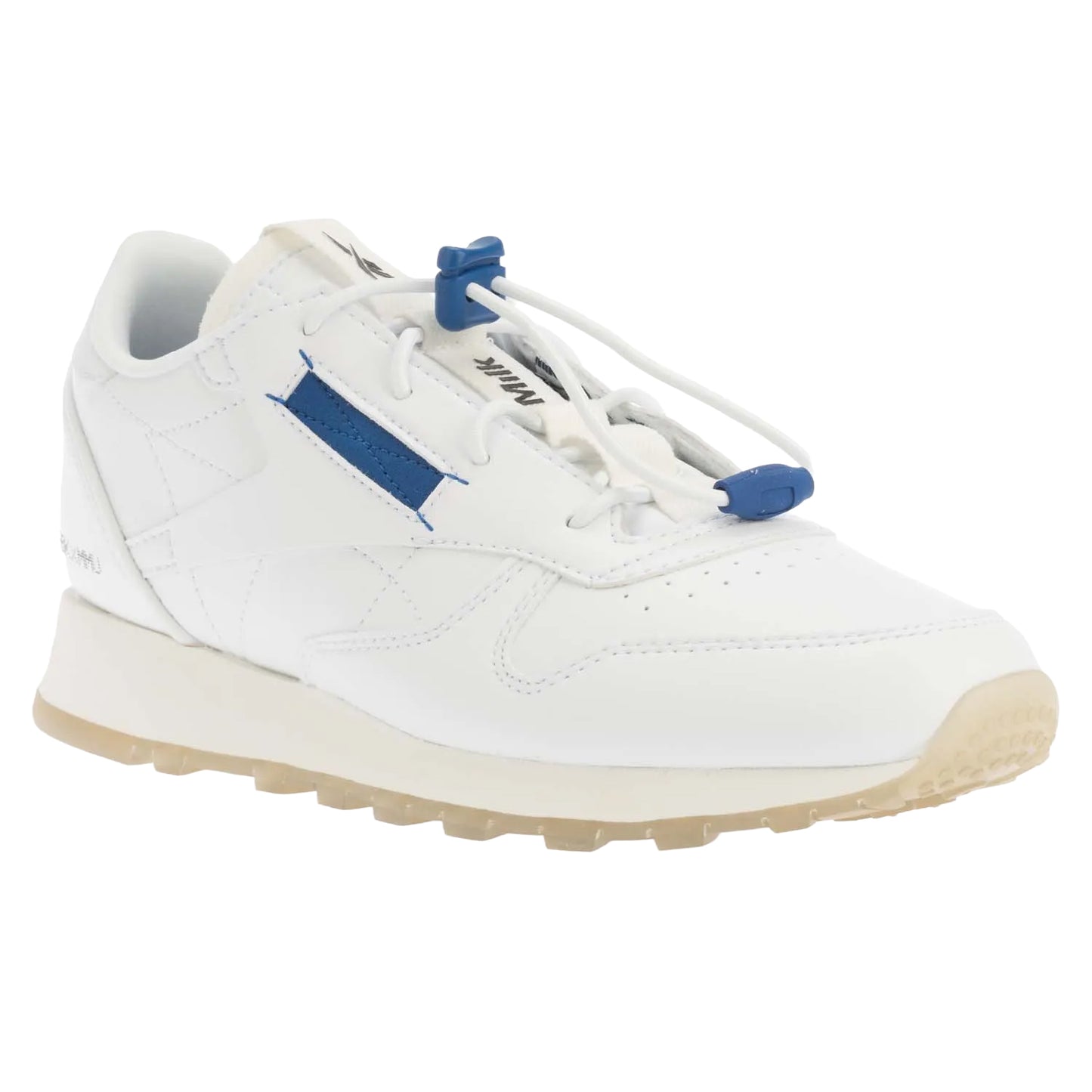 White-Blue - Front - Reebok Mens Milk Makeup Classic Vegan Trainers