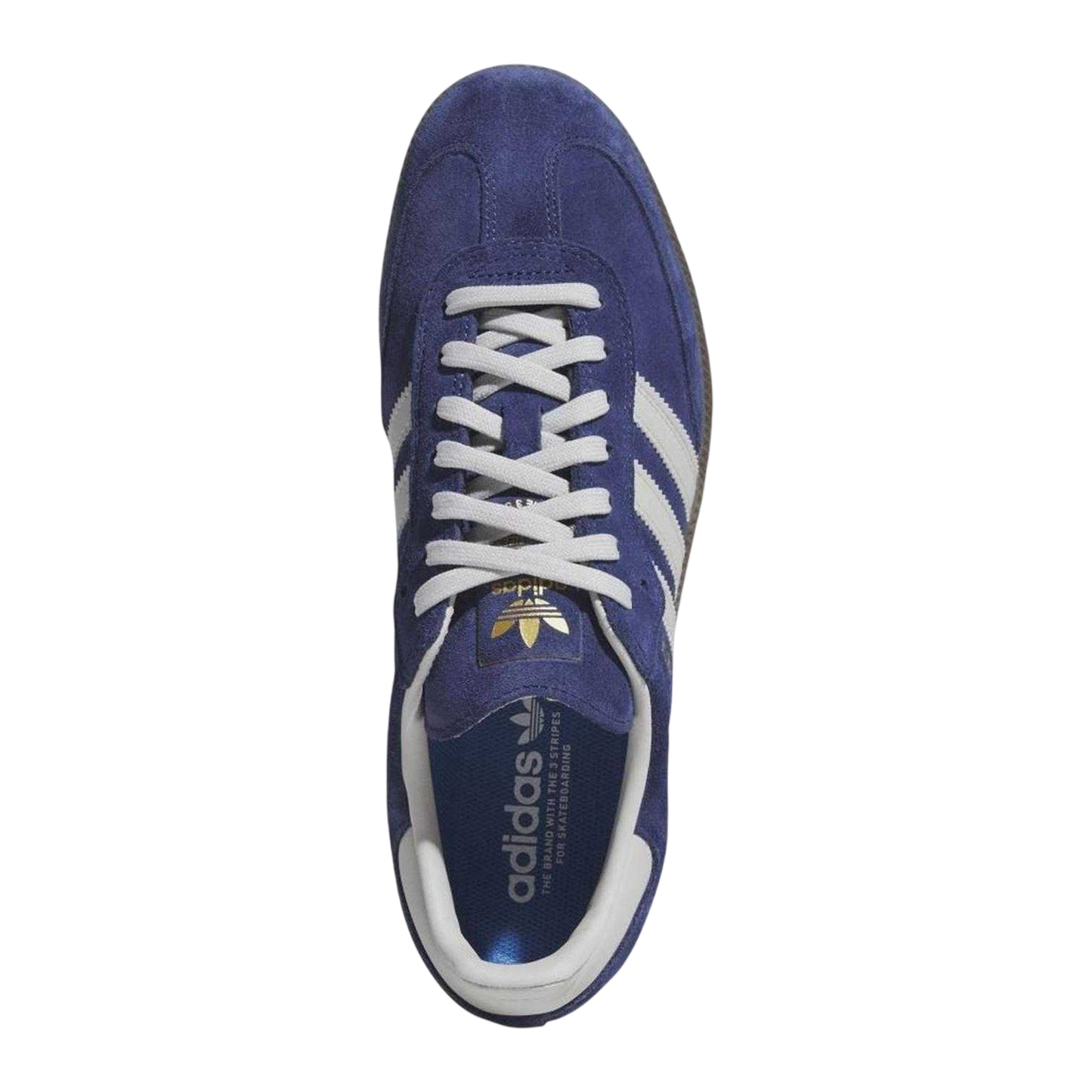 Dark Blue - Side - Adidas Mens Samba ADV Leather Trainers