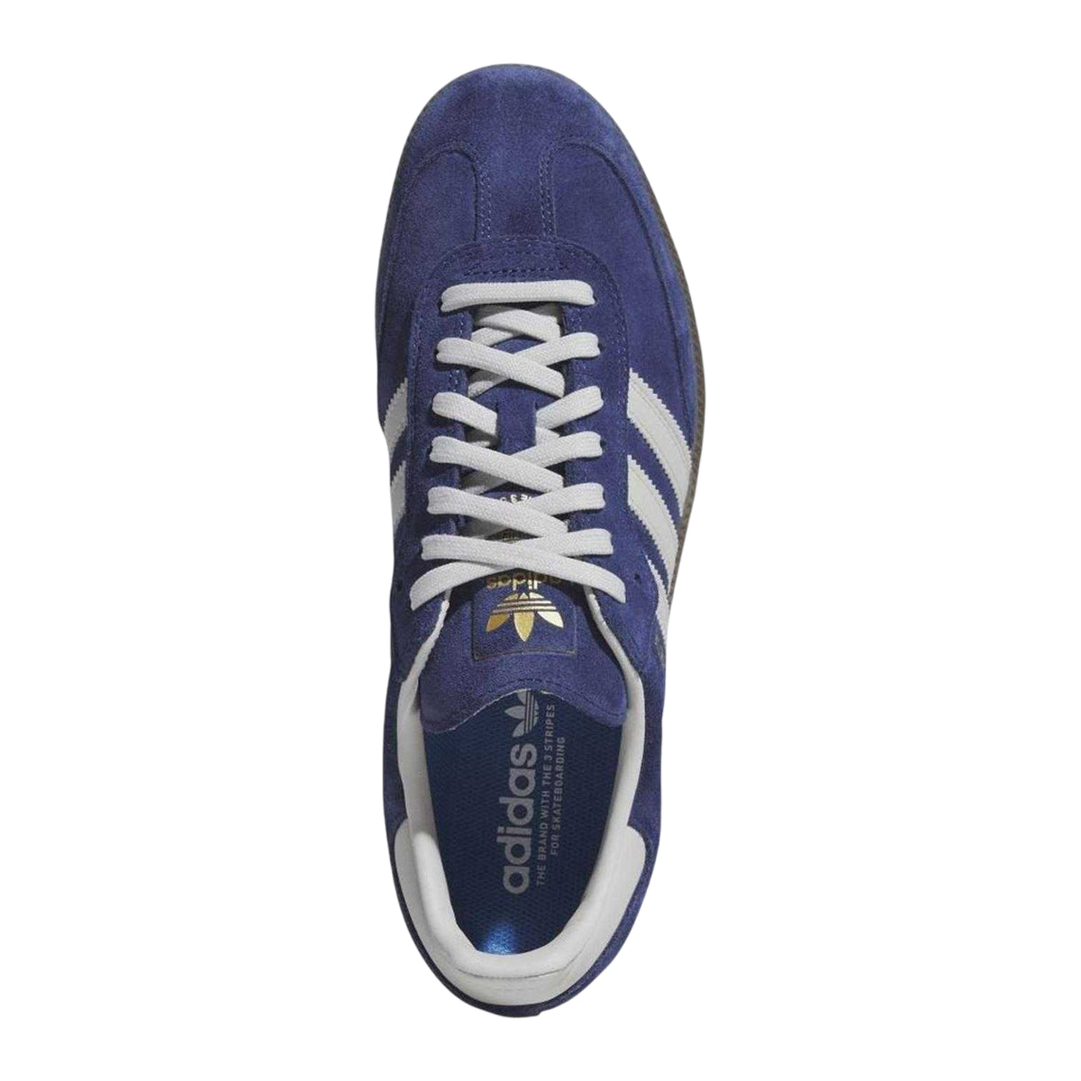 Dark Blue - Side - Adidas Mens Samba ADV Leather Trainers