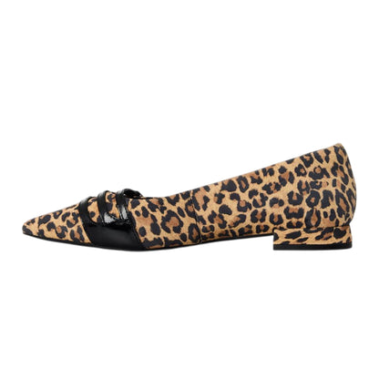 Leopard - Back - Clarks Womens-Ladies Sensa Leopard Print Suede Pumps