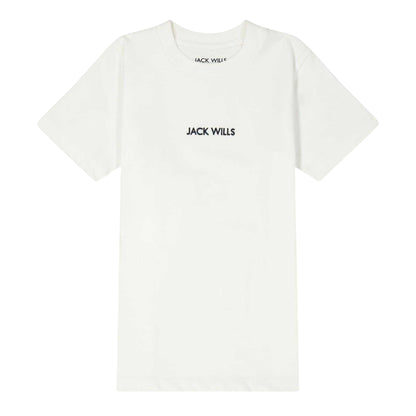 Vintage White - Front - Jack Wills Childrens-Kids Back Print Regular T-Shirt