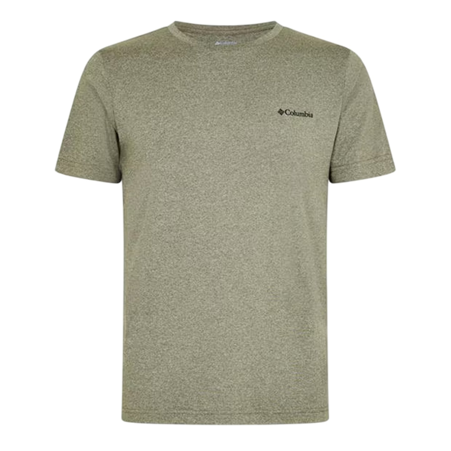 Stone Green - Front - Columbia Mens Kwick Back Print Performance Logo Regular T-Shirt