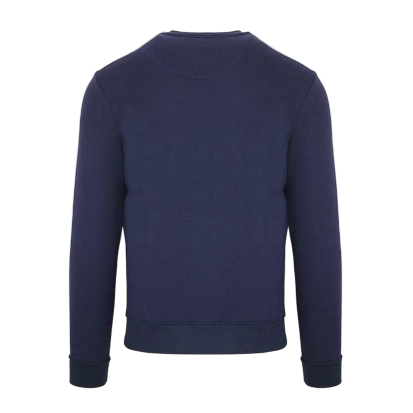 Navy - Back - Aquascutum Mens Embroidered Logo Crew Neck Sweatshirt