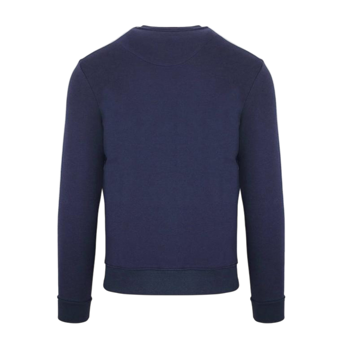 Navy - Back - Aquascutum Mens Embroidered Logo Crew Neck Sweatshirt