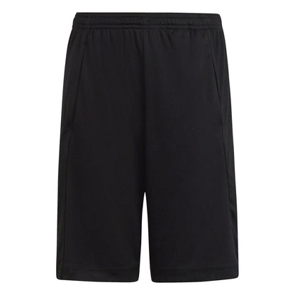 Black-Pink - Front - Adidas Boys Essentials Logo Shorts