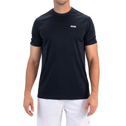 Dark Blue - Front - Sjeng Sports Mens Logo Regular Short-Sleeved Sports T-Shirt