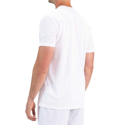 White - Back - Sjeng Sports Mens Logo Regular Short-Sleeved Sports T-Shirt