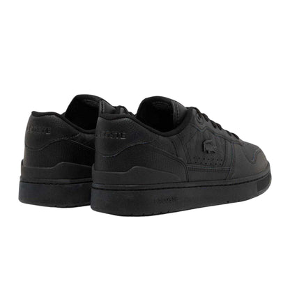 Black - Back - Lacoste Mens T-Clip Set Leather Trainers