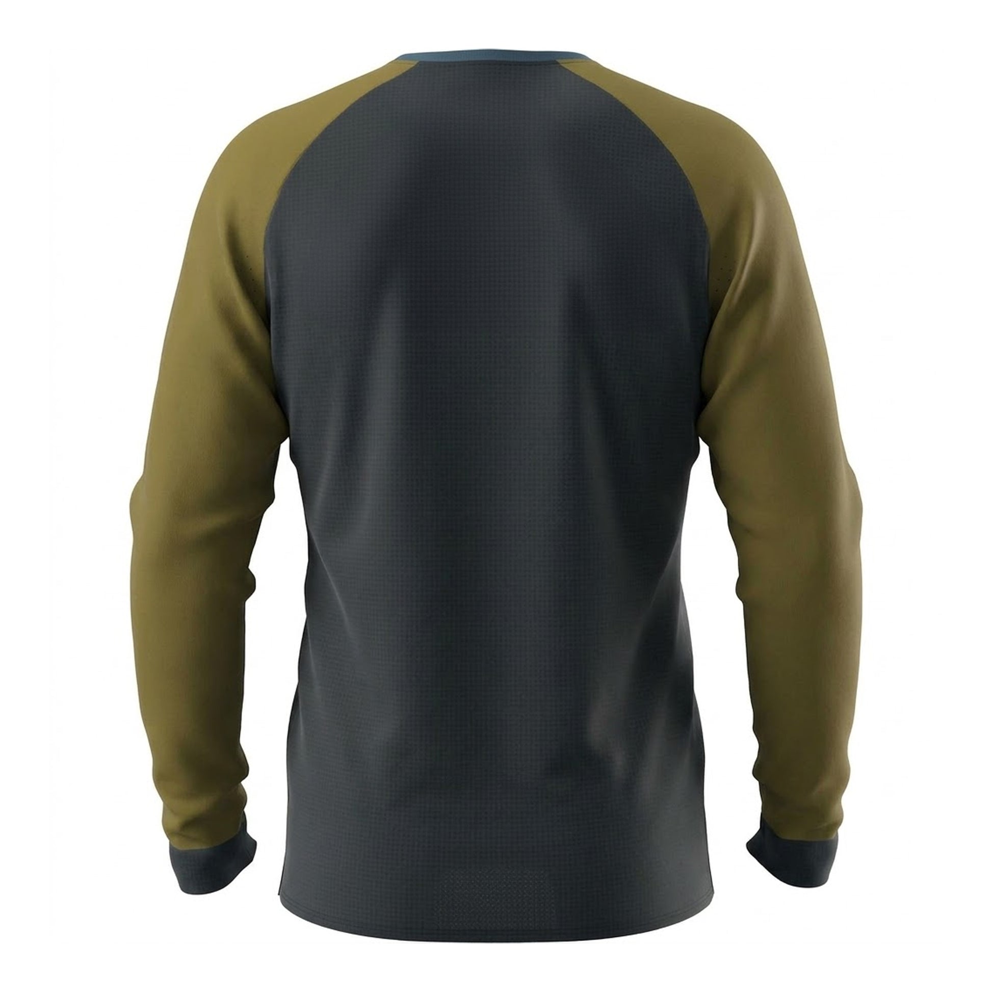 Blueberry-Army - Back - Dynafit Mens Crew Neck Long-Sleeved Athletic Top