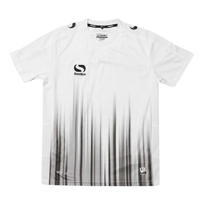 White-Black - Front - Sondico Childrens-Kids Brush Stroke Logo T-Shirt