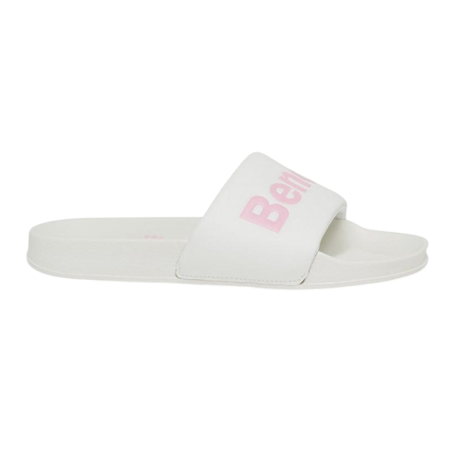 White - Front - Bench Womens-Ladies Calypso Slides