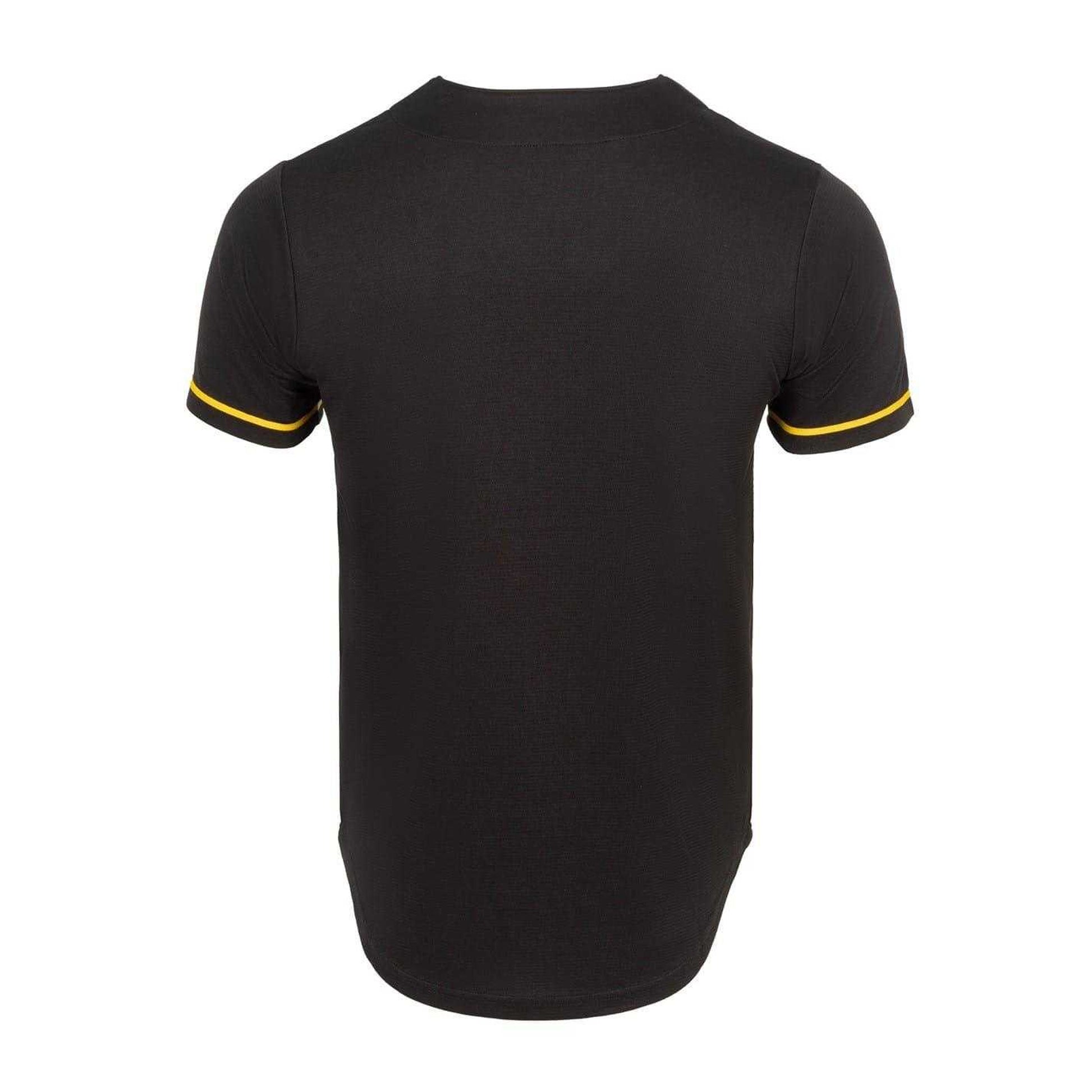 Black - Back - Everlast Mens Baseball Lightweight Regular Short-Sleeved Jersey