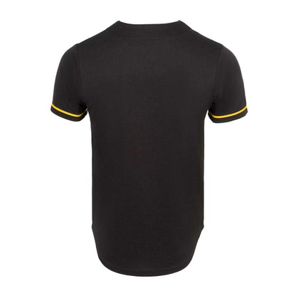 Black - Back - Everlast Mens Baseball Lightweight Regular Short-Sleeved Jersey
